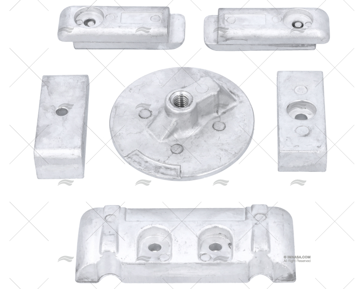 KIT ÂNODOS VERADO 6 ALUMINIO S/PARAFUSOS