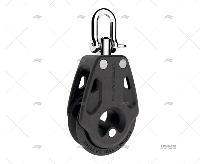 CONTROL PULLEY T4 SIMPLE BLACK LEWMAR