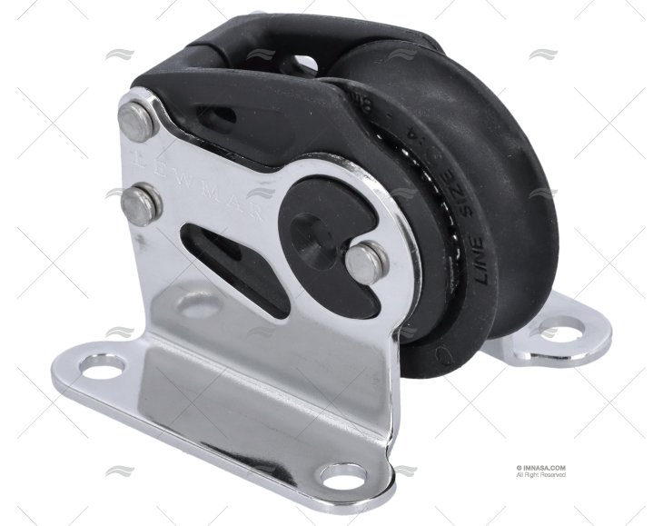 PULLEY THAT GUIDES VERTICAL BLACK LEWMAR