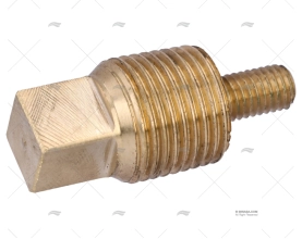 ANODE CAP COOLER VOVLO 1/2"GAS 7/16 UNC