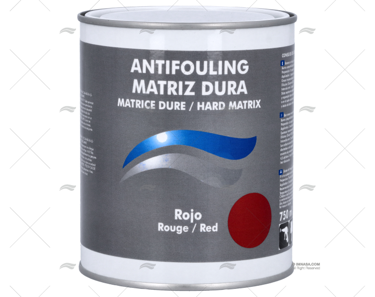 ANTIFOULING MATRICE DURE ROUGE 0,75L IMNASA