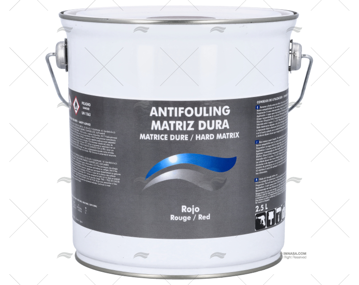 ANTIFOULING MATRICE DURE ROUGE 2,5L IMNASA