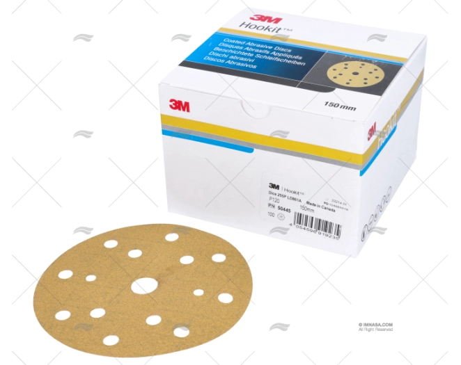 SANDING DISC 255P P120 150mm 100U 3M