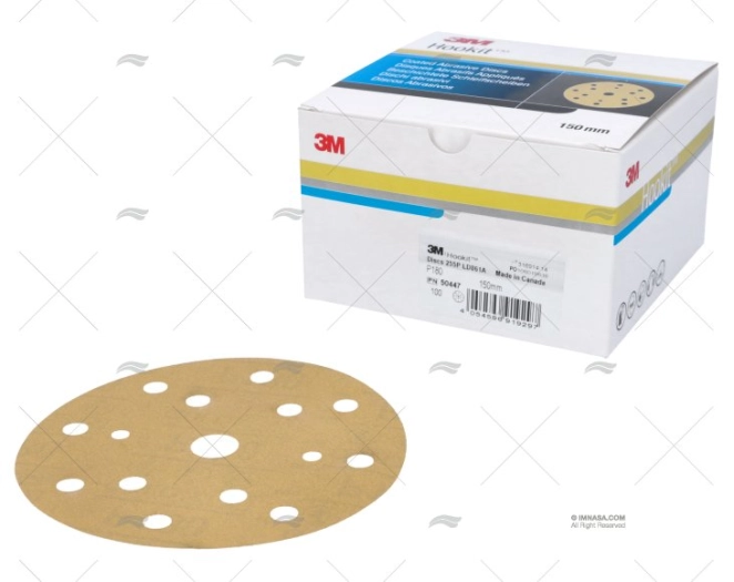 SANDING DISC 255P P180 150mm 100U 3M