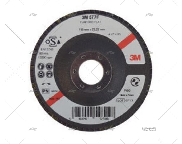 FOLHAS DE DISCO 577F125mm/FLAT P40 10U 3M