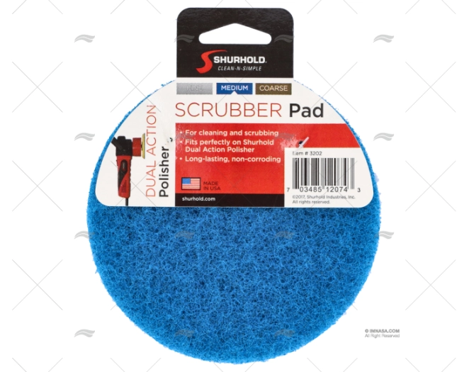 COARSE SCRUBBER MEDIUM PAD 125mm 3202